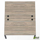 Робоча станція SIG-162 (1587х1600х750) Чорний граф/В'яз Ліберті, фото 4