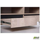 Тумба под ТВ Pluto TV-1 (1200х450х500) Дуб Ендгрейн/Чорний графіт, фото 3