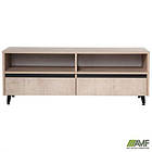 Тумба под ТВ Pluto TV-1 (1200х450х500) Дуб Ендгрейн/Чорний графіт, фото 7