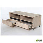 Тумба под ТВ Pluto TV-1 (1200х450х500) Дуб Ендгрейн/Чорний графіт, фото 9