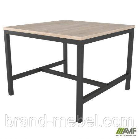 Стіл журнальний Triton (600х600х456) Дуб Сонома/Чорний графіт, фото 1