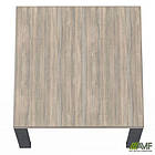 Стіл журнальний SIG-300 (600х600х450мм) Чорний графіт/В'яз Ліберті, фото 4