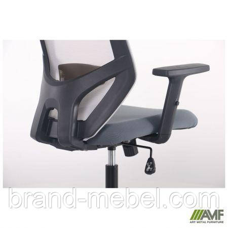 Крісло Lead Black HR сидіння Нест-08 сіра/спинка Сітка SL-01 св.сіра, фото 1