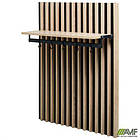 Вішалка з полицею Welcome (750х252х88Н) чорний графіт, Дуб Сонома, фото 2