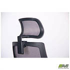 Крісло Lead Black HR сидіння Нест-08 сіра/спинка Сітка HY-109 сіра, фото 2