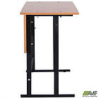 Парта 2-х м. Учнiвська без полички 6 р.г. (1200х500х750мм) бук, фото 9