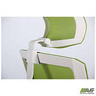 Крісло Uran White HR сидіння Сідней-20/спинка Сітка SL-06 салатова, фото 2