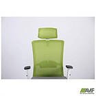 Крісло Uran White HR сидіння Сідней-20/спинка Сітка SL-06 салатова, фото 10