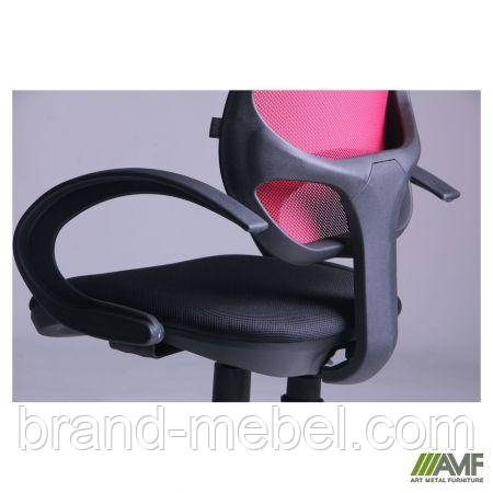 Крісло Байт/АМФ-5 сидіння Сітка чорна/спинка Сітка червона, фото 1