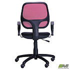 Крісло Байт/АМФ-5 сидіння Сітка чорна/спинка Сітка червона, фото 8