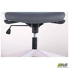 Крісло Uran White сидіння Нест-08 сіра/спинка Сітка SL-18 аквамарін, фото 2