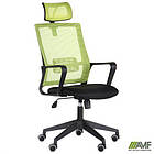 Крісло Matrix HR сидіння Сідней 07/спинка Сітка Line-05 салатова, фото 5