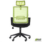 Крісло Matrix HR сидіння Сідней 07/спинка Сітка Line-05 салатова, фото 8