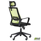 Крісло Matrix HR сидіння Сідней 07/спинка Сітка Line-05 салатова, фото 9