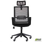 Крісло Matrix HR сидіння Сідней 07/спинка Сітка Line-08 сіра, фото 7