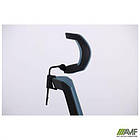 Крісло Uran Black HR сидіння Сідней-05/спинка Сітка SL-18 аквамарін, фото 2