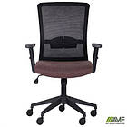 Крісло Uran Black сидіння Сідней-26/спинка Сітка SL-00 чорна, фото 8