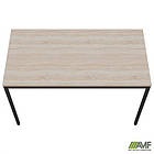 Стіл Турін розбірний (1187х600х750H) чорний графіт/Дуб Сонома, фото 4