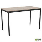 Стіл Турін розбірний (1187х600х750H) чорний графіт/Дуб Сонома, фото 6