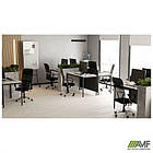 Стіл Турін розбірний (1187х600х750H) чорний графіт/Білий, фото 4