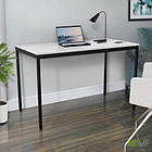 Стіл Турін розбірний (1187х600х750H) чорний графіт/Білий, фото 5