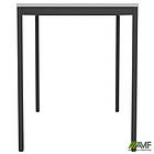 Стіл Турін розбірний (1187х600х750H) чорний графіт/Білий, фото 9