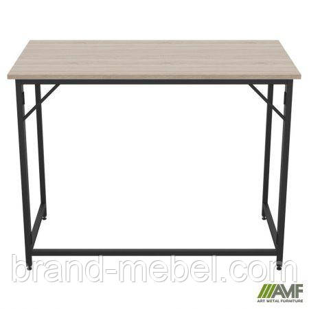 Стіл розкладний Fold FL1000 (1000х600х750Н) чорний/Дуб Сонома, фото 1