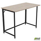 Стіл розкладний Fold FL1000 (1000х600х750Н) чорний/Дуб Сонома, фото 7