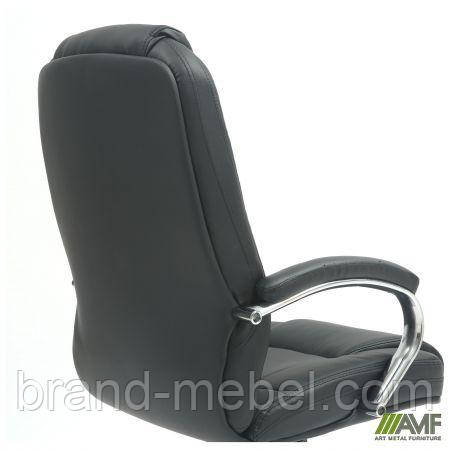 Крісло Marselle-Ch хром HB, механізм Anifix, шкірозамінник чорний, фото 1