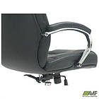 Крісло Marselle-Ch хром HB, механізм Anifix, шкірозамінник чорний, фото 2