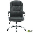 Крісло Marselle-Ch хром HB, механізм Anifix, шкірозамінник чорний, фото 6