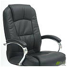 Крісло Marselle-Ch хром HB, механізм Anifix, шкірозамінник чорний, фото 9