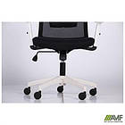 Крісло Uran White сидіння Сідней 07/спинка Сітка HY-100 чорна, фото 2