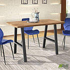 Стіл Astra 1200 (1200х670хН770) чорний графіт/Дуб Ліворно, фото 5