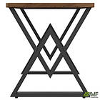 Стіл Daisy 1400 (1380х670хН770) чорний графіт/Дуб Ліворно, фото 2