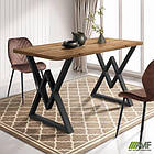 Стіл Daisy 1400 (1380х670хН770) чорний графіт/Дуб Ліворно, фото 5