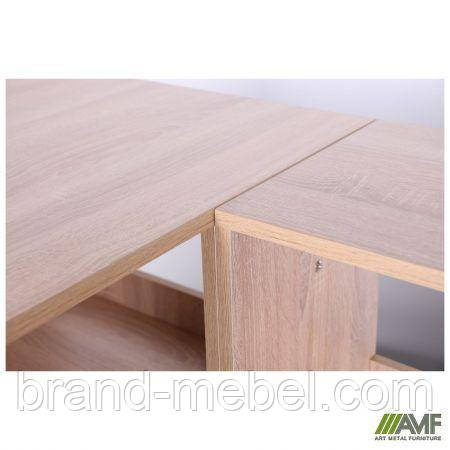 Стіл комп'ютерний Gravity GR-102 R (1200х1200х760) Дуб Сонома, фото 1