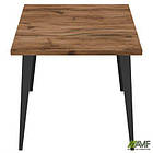 Стіл Cherry 800 (800х800хН770) чорний графіт/Дуб Ліворно, фото 4