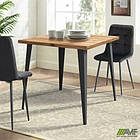 Стіл Cherry 800 (800х800хН770) чорний графіт/Дуб Ліворно, фото 5