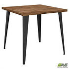 Стіл Cherry 800 (800х800хН770) чорний графіт/Дуб Ліворно, фото 6