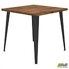 Стіл Cherry 800 (800х800хН770) чорний графіт/Дуб Ліворно, фото 7