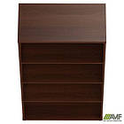 Секція меблева МГ-602 (806х420х1492мм) горіх темний, фото 4