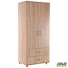 Шафа для одягу Roma R-302 (765х520х1790) Дуб Сонома, фото 5
