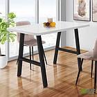 Стіл Astra 1200 (1200х670хН770) чорний графіт/Білий, фото 5