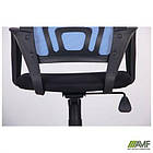 Крісло Веб сидіння Сітка чорна/спинка Сітка синя, фото 2