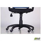 Крісло Веб сидіння Сітка чорна/спинка Сітка синя, фото 3