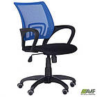 Крісло Веб сидіння Сітка чорна/спинка Сітка синя, фото 5