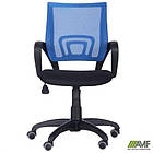 Крісло Веб сидіння Сітка чорна/спинка Сітка синя, фото 7