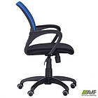 Крісло Веб сидіння Сітка чорна/спинка Сітка синя, фото 8