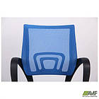 Крісло Веб сидіння Сітка чорна/спинка Сітка синя, фото 10